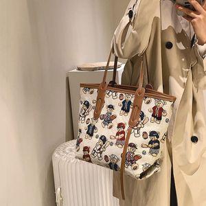 Bolsa de grande capacidade para mulheres 2022 nova moda nicho impressão design tote bolsa nas axilas bolsa de ombro com textura