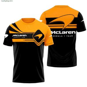 Herrenmode-T-Shirt in Übergröße 23 New F1 Formula One Racing Team Mclaren 3D-gedruckte Trainingsanzugjacke Sommerkleidung X7wy