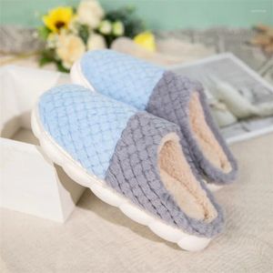 Slippers Slides For Men Round Toe Slip-on Lightweight Walking Shoes Elastic Comfortable Breathable Plus Velvet Model Keep Warm