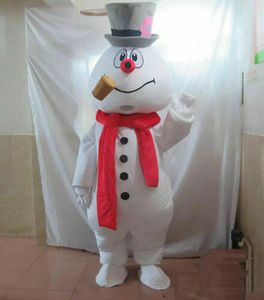 Halloween natal gelado o boneco de neve mascote traje desfile personagem fantasia dres