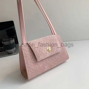 Bolsas de ombro Bolsas Bolsas femininas retrô Bolsa de axilas Veludo Coração Senhoras Bolsas de Ombro Quadradas Simples Bolsa Feminina Bolsa Bagcatlin_fashion_bags