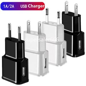 Universal 5V 1A 2A Eu US Ac Home Travel Wandladegerät Netzteile für iPhone 12 13 14 Pro Samsung S10 S20 HTC LG S1