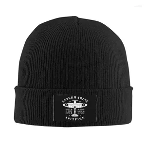 Berretti Spitfire Beanie Cap Cofano Femme Cappelli lavorati a maglia Unisex Sci Aereo da caccia Pilota di guerra Aereo Aereo Skullies Berretti