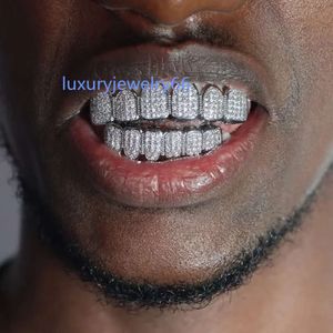 Grillz de moissanita de diamante vvs personalizado de Starsgem