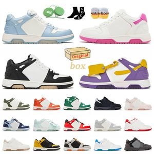 OFF White Out Of Office Shoes Sapatos Feminino e Homem Low Top For Walking Sneakers White OOO Red Black Light Blue Platform Vintage Flat Sports Trainers