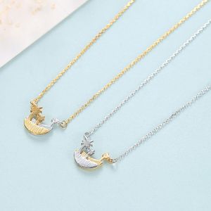 Designer Island Beach Palm Tree s925 Silver Pendant Necklace European Fashion Personalized Women Necklace Sexy Collar Chain Exquisite Jewelry Accessories