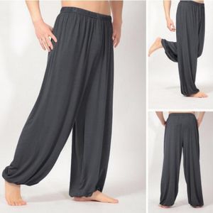 Erkekler Pantolon Harem Pantolon Yoga Pantolon Erkekler Sıradan Düz Renk Bol Pantolonlar Göbek Dans Yoga Placks Swearpant Modaya Modaya Modaya Gizli Giysiler 230404