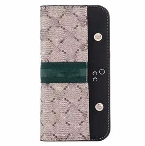 Luxury Star Style Designer Folio iPhone Cases Wallet Card Holder för Apple iPhone 11 12 13 14 15 Plus Pro Max Fashion Leather Cover