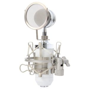 Mikrofonlar BM8000 Profesyonel Ses Stüdyosu Kayıt Kondenser Kablolu Mikrofon Mikrofon 3.5mm Fiş Stand Tutucu KTV KARAOKE DHUXY için