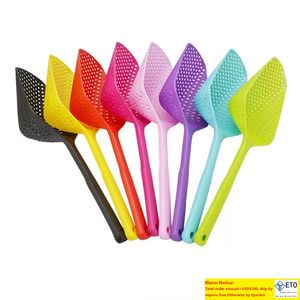 13 couleurs en plastique pelles passoire à légumes scoop outils de cuisine grande passoire