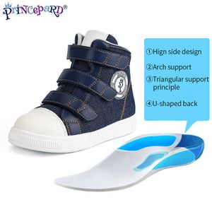 Athletic Outdoor Autumn Children Orthopedic Shoes Blue Kids Sport Sneakers with Corrective Insole Collocate AFOs Tip Toe Walking Arch Support P230404