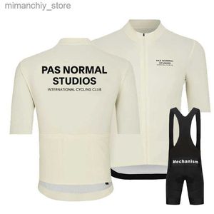 Cycling Jersey Sets 2024 PNS Ciclismo NEW Summer Short Seve Jersey PAS NORMAL STUDIOS Cycling clothing Breathab Maillot New Ciclismo Hombre Set Q231107