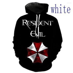 Herren Hoodies Sweatshirts Herren Casual U-Umbrella Corporation Biohazard Hoodie 3D-Druck R-Resident Evil HoodiesMen's Rowe22