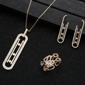 Dangle brincos em forma de u clipe de papel pino metal ouro prata cor anel aberto conjunto de jóias pinna minimalista atacado