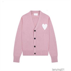 Erkek Sweaters Tasarımcısı Amisweater Sweater Love Klasik Jakard Amishirts Ben Nakış Aşkını Aşk Cardigan Uzun Kollu Örme Erkek Kadın Sevenler Fransa Moda TQD2