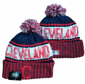 Idians Beanies Cleveland Bobble Hats Baseball Ball Caps 2023-24 Fashion Designer Bucket Hat Chunky Knit Faux Pom Beanie Christmas Sport Knit Hat