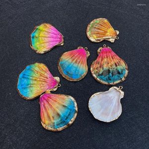 Charms Exquisite Shell Colorful Scallop Earrings Charm Pendant Men's Women's Accessories DIY Handmade Bracelet Necklace Jewelry