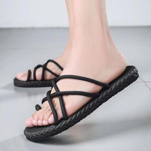 Sandalen Herren Schuhe Flache Flip Flops Personalisierte Lässige Mode Oberbekleidung Strand Slipper Stiefel Für