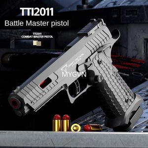 Toy Gun Combat Master Soft Bullet Gun 2011 Mechanical Burst Shell Ejected Children Boy Simulation Toy Pistol Adult Children Birthday Gift Cs Prop