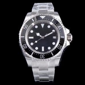 Nowy zegarek ST9 Stanless Steel Deep Men Ceramic Bezel Black Diwal Glide Lock Zamknięcie Automatyczne biznesowe biznesowe zegarki na rękę