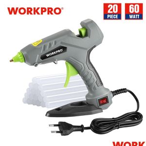 Kartuschenpistole zum Anbacken, Workpro 60 W Kleber, schnelles Vorheiz-Set mit 20 Stäbchen für schnelle Reparaturen und DIY-Projekte zu Hause, Drop-Lieferung G Dh5Yo