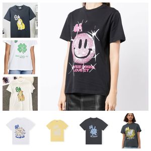 Projektant Tide Męskie koszulki Top List Laminowany druk krótkie rękawy High Street Lose Oversize Casual T-shirt 100% czyste bawełniane topy dla mężczyzn i kobiet Skoczniki Tee