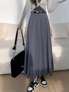 Юбки BabYong Элегантная длинная женская юбка 2023