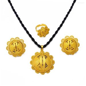 Серьги ожерелья устанавливают этническую этническую веревку Anniyo