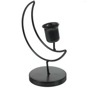 Candle Holders Hollow Moon Holder Metal Desktop Stand Ornament