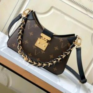 10A Ayna Kalite Tasarımcıları Küçük Twinny Torba 29cm Kadın Kahverengi Ters Tuval Tut Çantası Lüks Siyah Siyah İnek Kuvvetleri Trims Çanta Crossbody Omuz Zinciri Kutusu