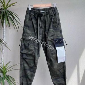 Stones Mens Pants camouflage Badge Patches Mens Track Pant Fashion Letters CP Designer Jogger Pants Cargo Pants Zipper Sports Trousers stoneislands cargo GHPA