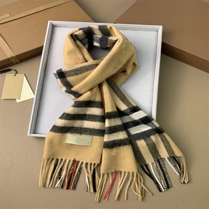 Nya modekvinnor Designers Scarf 100% Soft Cashmere High Quality Printed Men Luxury Classic Winter Warm Long Scarves For Present Box