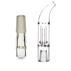 Glas-Bubbler-Rauchzubehör, Glasrohrstiel mit 14-mm-Wasserpfeifenwerkzeug, Hubble-Adapter für Arizer Solo Air 1 2 II