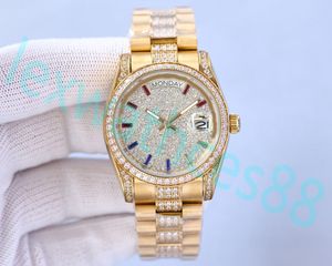 RLX Relojes Designer Luxo Moda Relógios Homens Top Quality Gold Diamond Dial Bezel Relógios Automáticos Relógio Masculino Mulher Relógio de Pulso Multi Estilo Watchbox