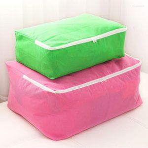 Storage Bags Quilt Bag Thickened Printed Non-Woven Fabric Cotton Household Bedroom Collection Articles For Folding