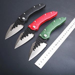 Högkvalitativ stygn II EDC Pocket Folding Knife D2 Satin Blade Nylon Plus Fiberglass Handle Auto Tactical Survival Knives