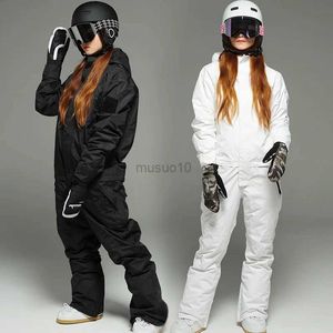 Other Sporting Goods Upgraded Jumpsuit Snowboard Suit Winter Outerwear Ski Set Men Women Waterproof Windproof Skiing Detachable Jackets Pants Clothes HKD231106