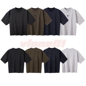 Tasarımcı Erkekler Kadın Saf Renkli Tişörtlü Erkek Sokak Giyim Hip Hop Tişörtleri Yaz Tees S-XL