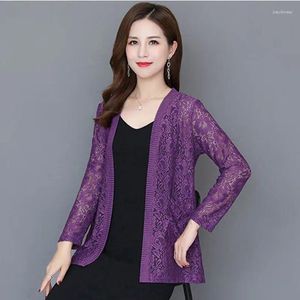 Malhas femininas outono verão roupas de proteção solar cardigan manga longa feminino cardigans jaqueta de renda casaco senhoras xale outerwear