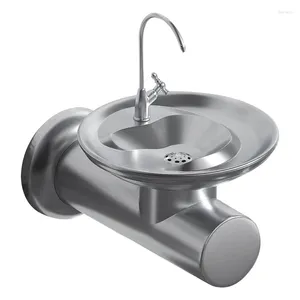 Kitchen Faucets Wall-mounted Washbasin School Park Drinking Table Outdoor 304 Stainless Steel