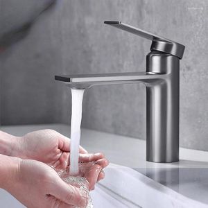 Bathroom Sink Faucets Basin Mixer Faucet Gourmet Washbasin Taps Cold Water Tap Single Hole Tapware Brushed Brass Black