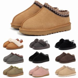 Crianças Ugglie Chinelos Classic Tasman Platform Australie Slides Criança Botas Crianças Inverno Quente Clog Fluffy Fur Shoes Meninos Meninas Juventude Kid a5Gm #