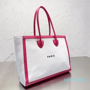 Tasarımcı plaj çantaları günlük çanta klasik patchwork tuval çanta kadın omuz çantaları büyük alışveriş