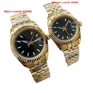 Para klasycznych designerskich zegarków Wysokiej jakości designerskich zegarków dla mężczyzn i kobiet zegarek biznesowy