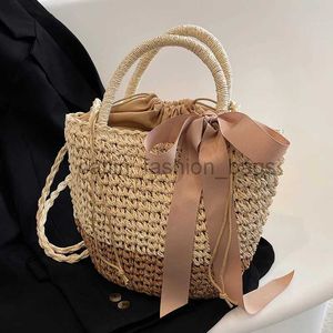 Omuz Çantaları Yay Kovası Soulder Torbaları Saman Out Yaz Çantası Çanta VintageCatlin_fashion_Bags