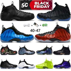 Foamposite One Outdoor Men Basketball Shoes Penny Hardaway Anthracite Black Paranorman CDG Black White Metallic Red Backboard Mens 트레이너 스니커즈