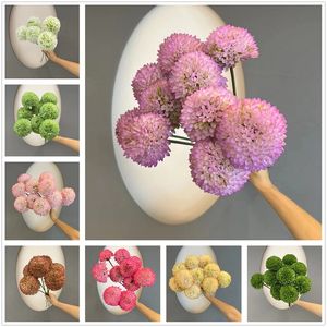 Silk Dandelion Flower Ball Artificial Flowers Vacker färgglad maskrosblomma för bröllopscentrumstycken Party Home Decoration