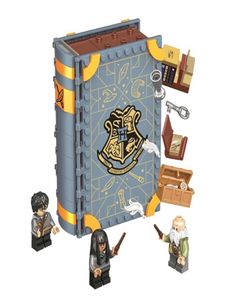 Harry Movie Potter Compatible Playbook Building Kit Hogwarts Moment Charms Class Blocks Mini Figure Toys 256 st Set 870837977825
