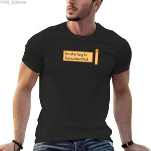 Magliette da uomo Stardew Valley Sto iniziando a sentirmi esausto Maglietta Stardew Valley maglietta per videogiochi pixel art simulazione agricola S T-shirt YQ231106