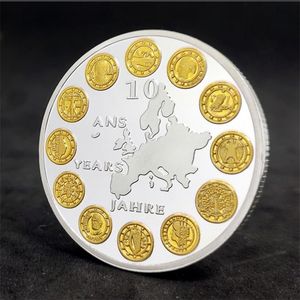 Konst och hantverk utländskt valuta Europeiska minnesmynt Europeiska unionens mynt